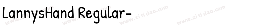 LannysHand Regular字体转换